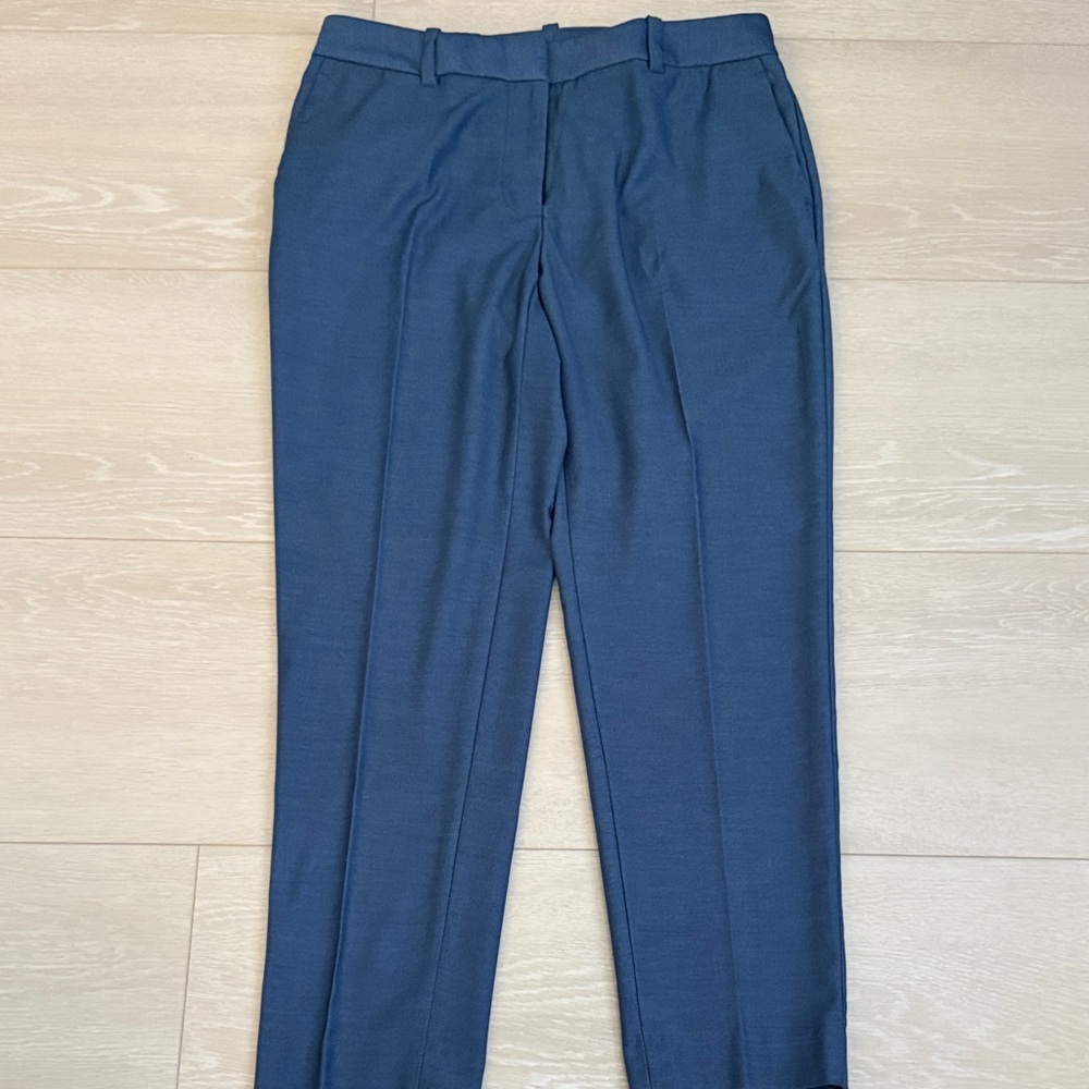 ✨ DKNY Women's Classic Blue Trousers Tailored Fit - Picture 2 of 9
